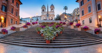 Langkah di Anak Tangga Spanish Steps Florence Italia
