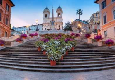 Langkah di Anak Tangga Spanish Steps Florence Italia