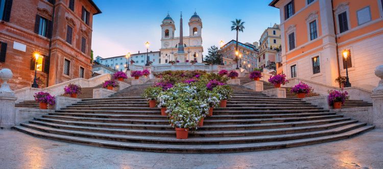 Langkah di Anak Tangga Spanish Steps Florence Italia
