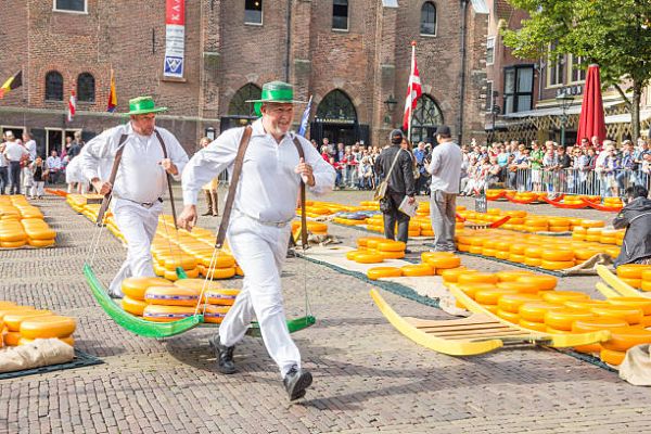 Pasar Keju Alkmaar: Menyaksikan Proses Jual Beli Keju Tradisional di Belanda