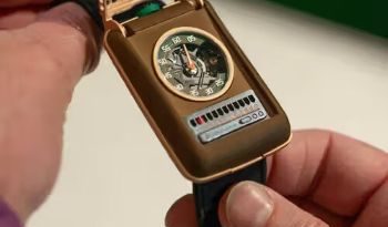 Jam Tangan Komunikator dengan Tutup yang Dapat Dibuka